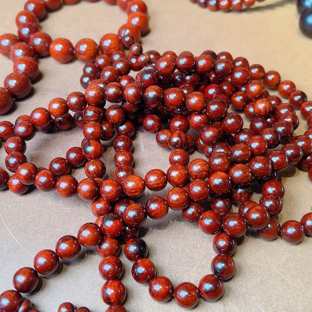 小叶紫檀手串/手链10火焰纹108颗