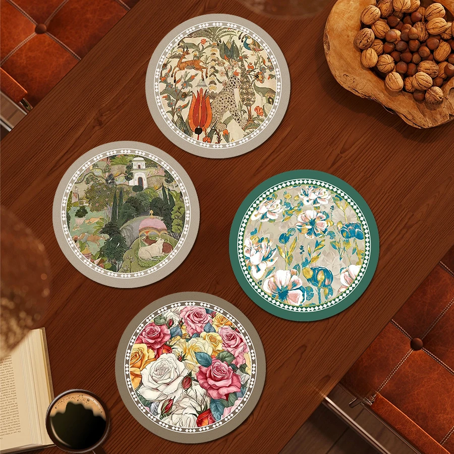 【拍一发四】女士水杯垫吸水垫防滑厨房桌面沥水垫茶垫办公室桌垫