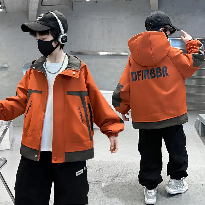 男童春装外套春秋冬款2025新款夹克大儿童春季男孩加绒开春冲锋衣