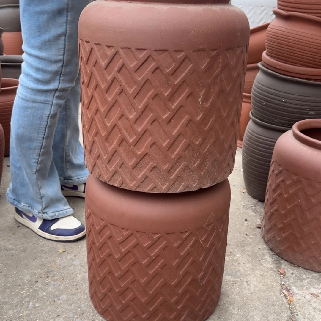 紫砂花盆口25高36宜兴紫砂瑕疵底部