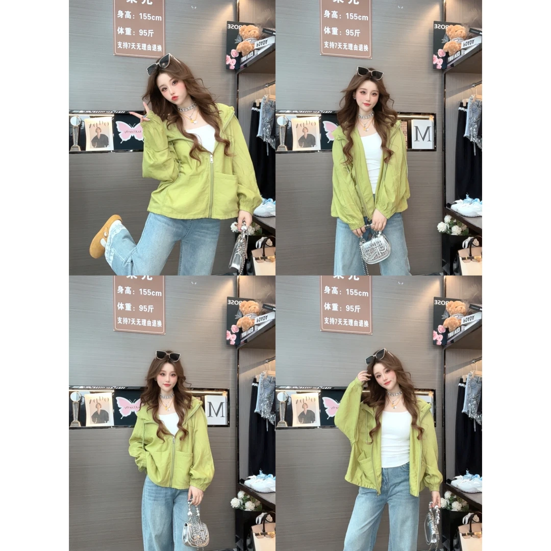 1-朵儿原创-【海岸来信】轻薄防晒透气夏百搭时尚洋气外套女QK1073