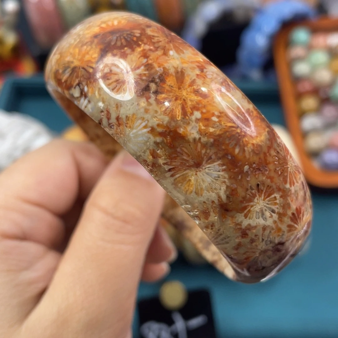 未镶嵌手镯硅化玉