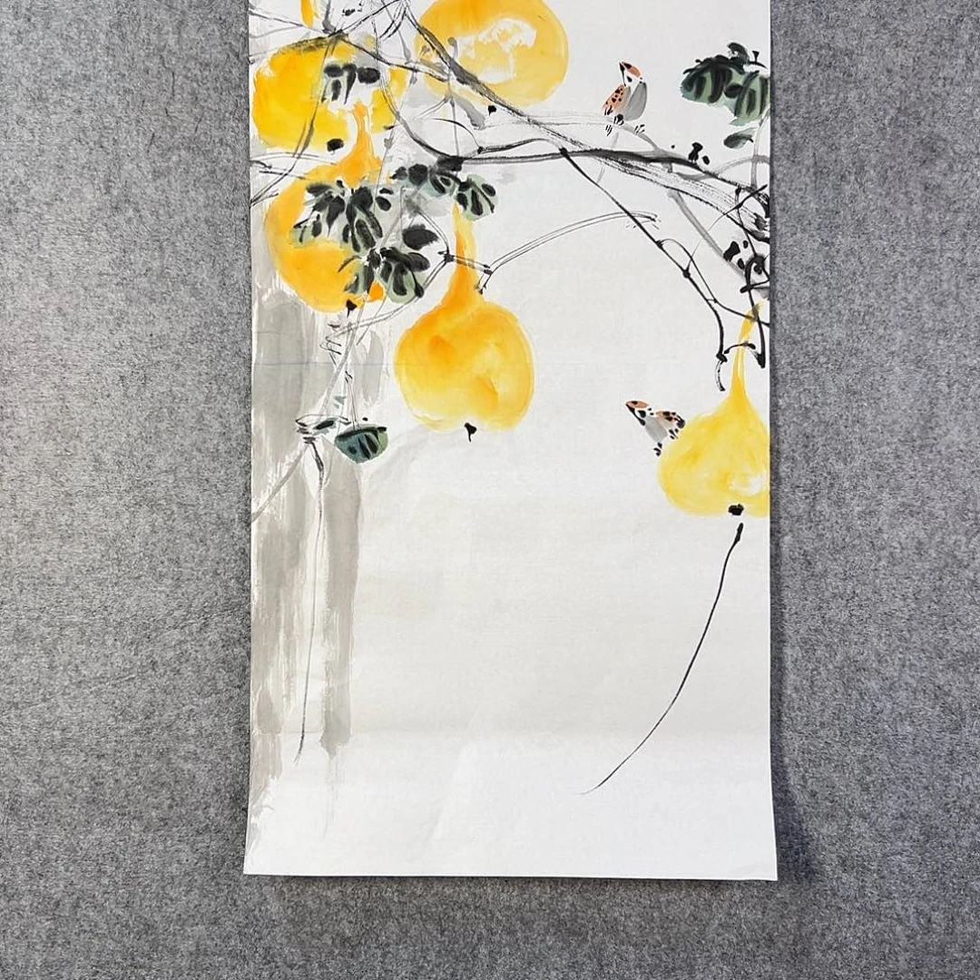 国画263 花鸟在此处飞翔也不太