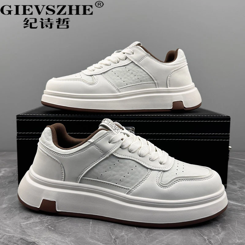 纪诗哲鞋子男款爆款2025新款冬季百搭休闲轻便板鞋潮流时尚男鞋子