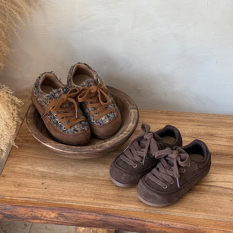 儿童小香风单鞋2025秋季新款百搭女童勃肯鞋男童软底休闲鞋-25087