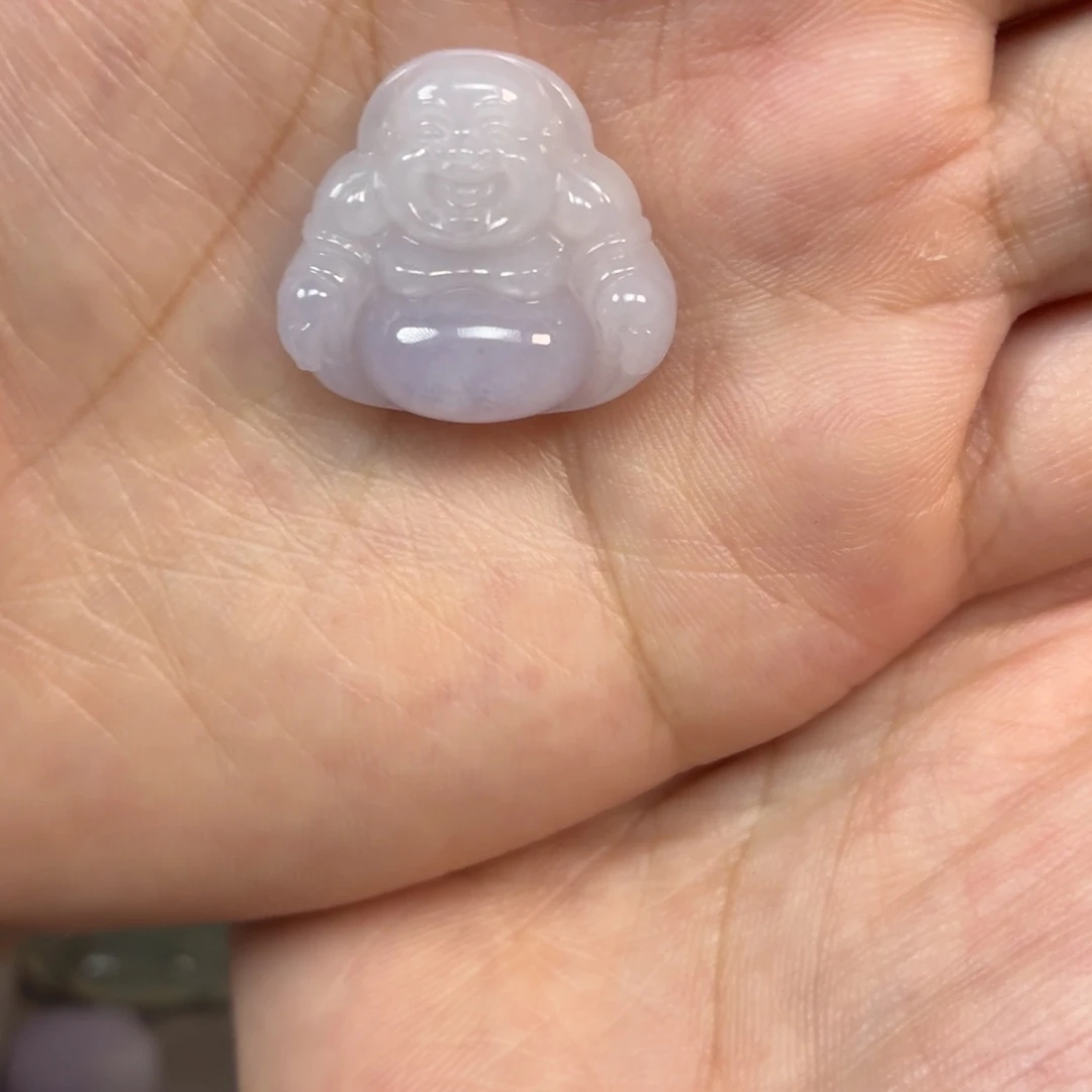 翡翠未镶嵌颈饰紫气东来紫佛公