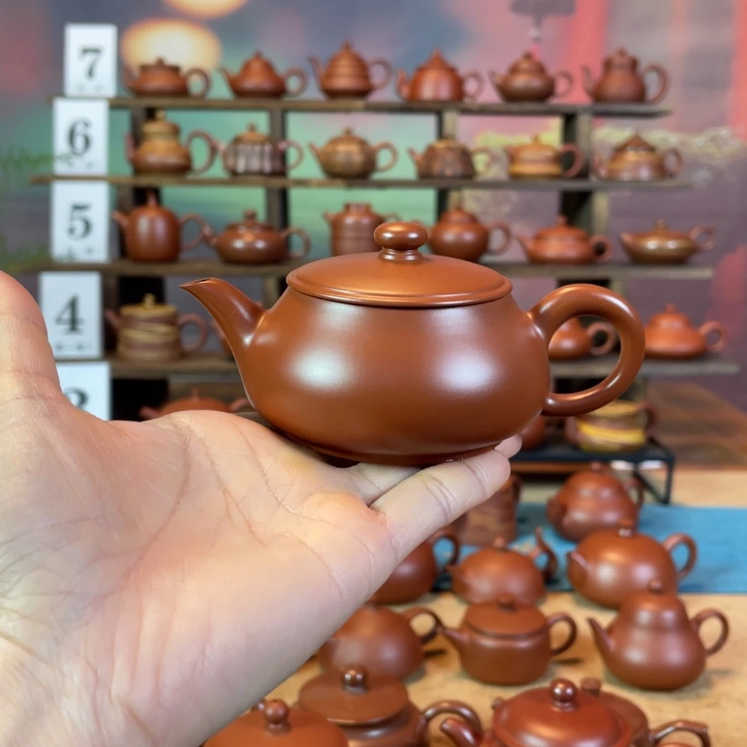 茶壶紫砂（***）潮州手工手拉朱明炉壶