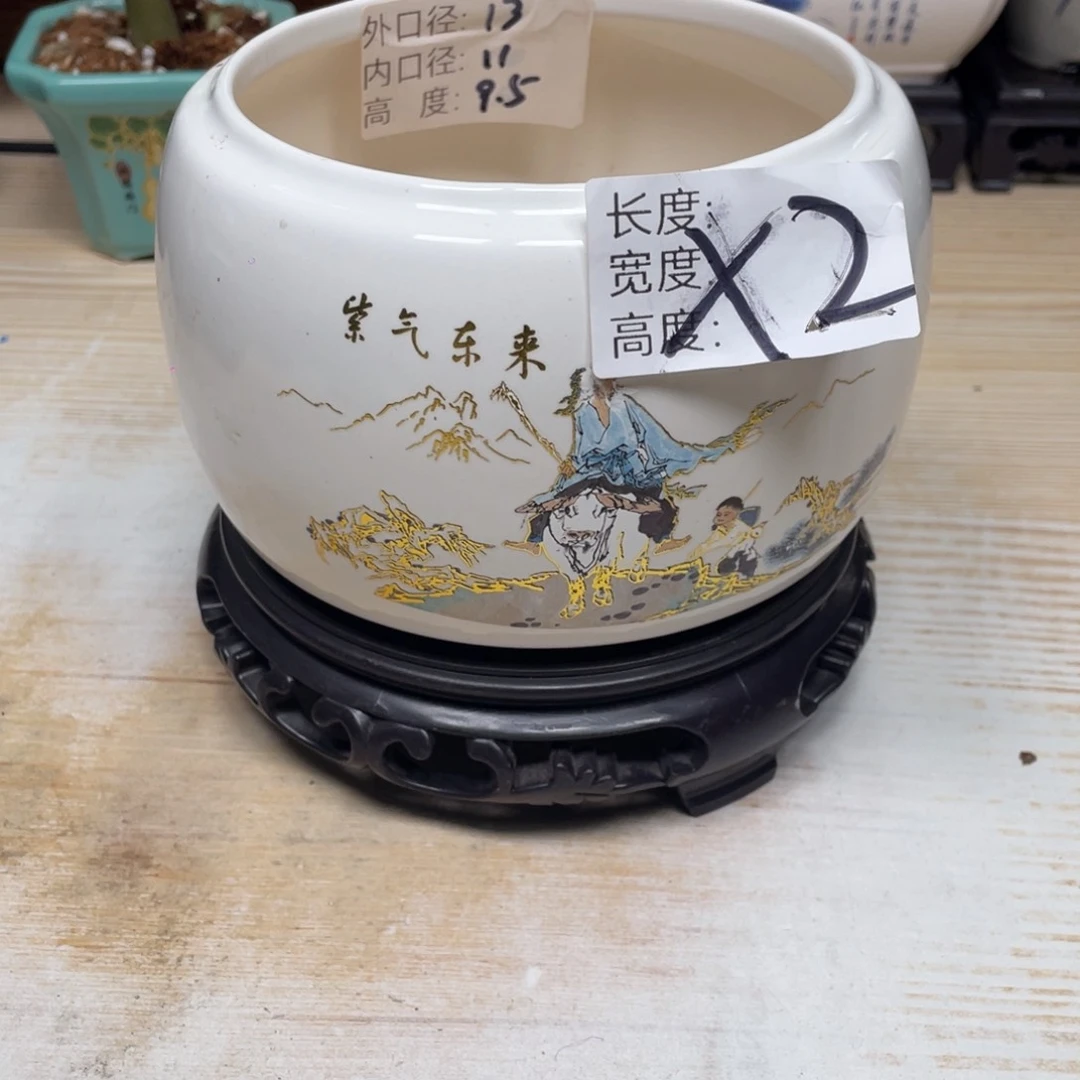 紫砂花盆陶瓷艺术花盆陶瓷