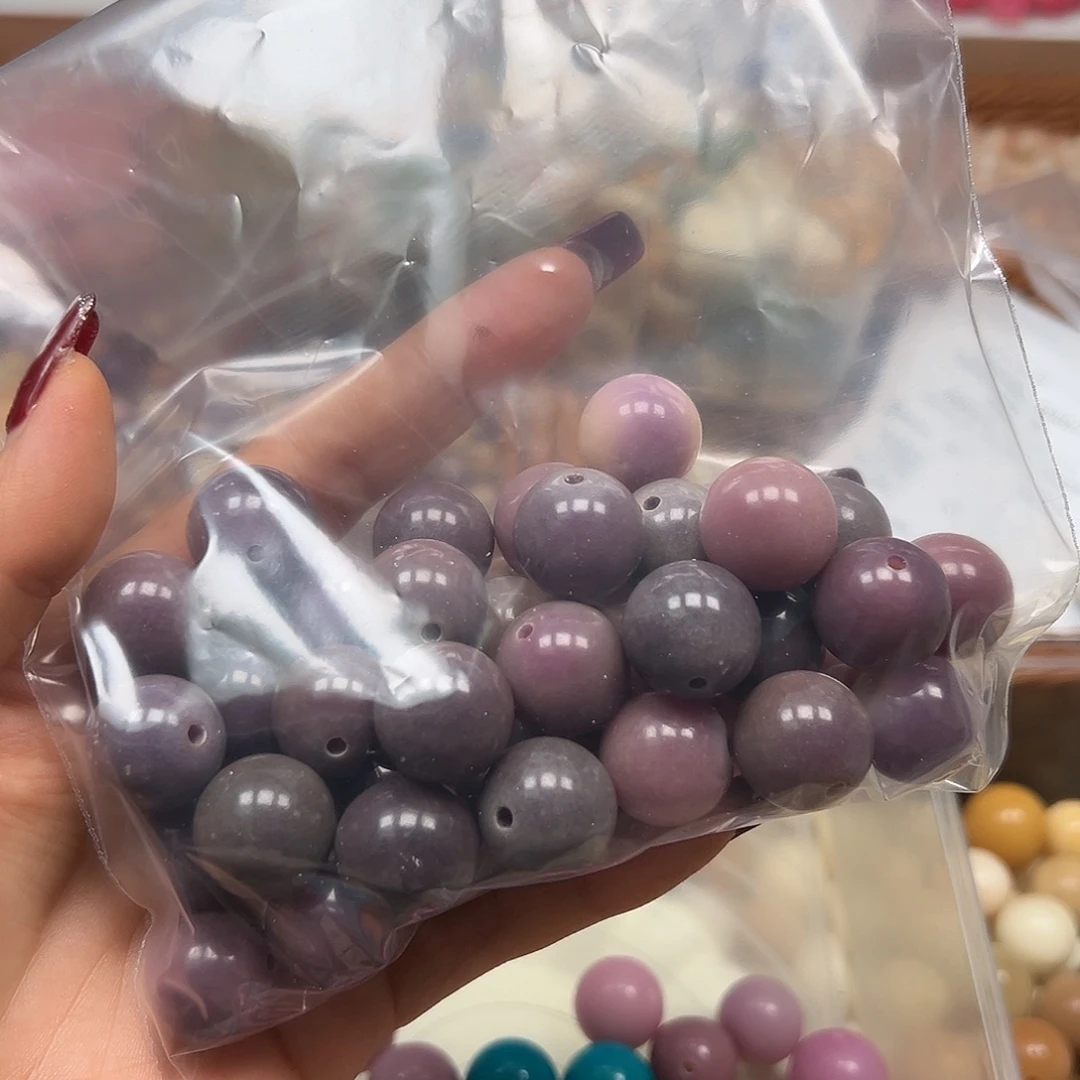 一***在手串菩提根/象牙果瑕疵紫圆35颗