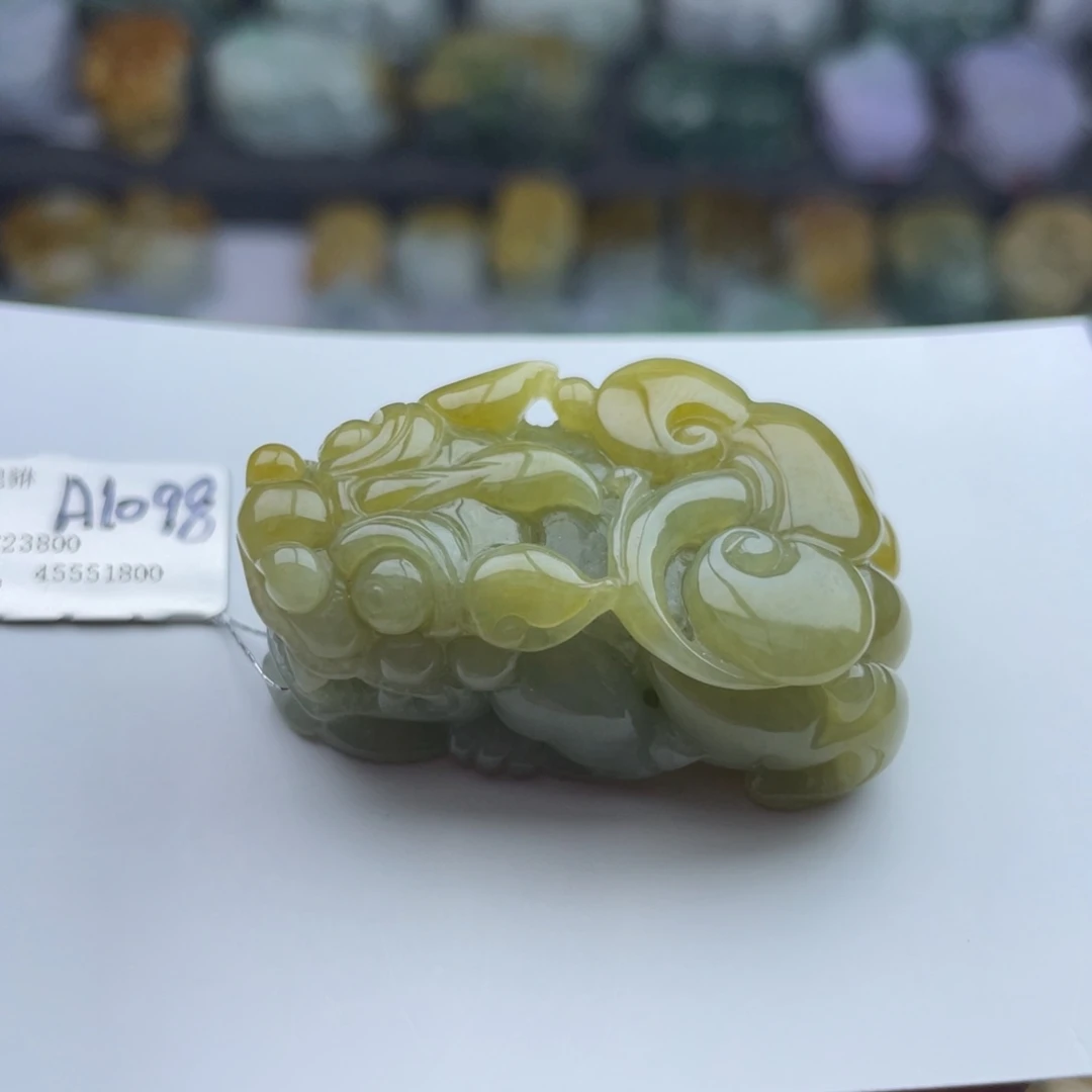 翡翠颈饰未镶嵌貔貅