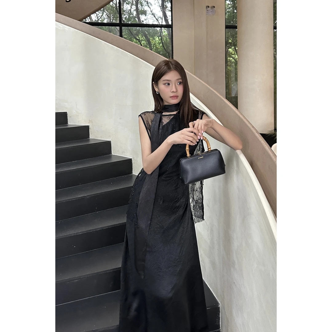 夏季轻奢醋酸显瘦气质连衣裙-TY46008