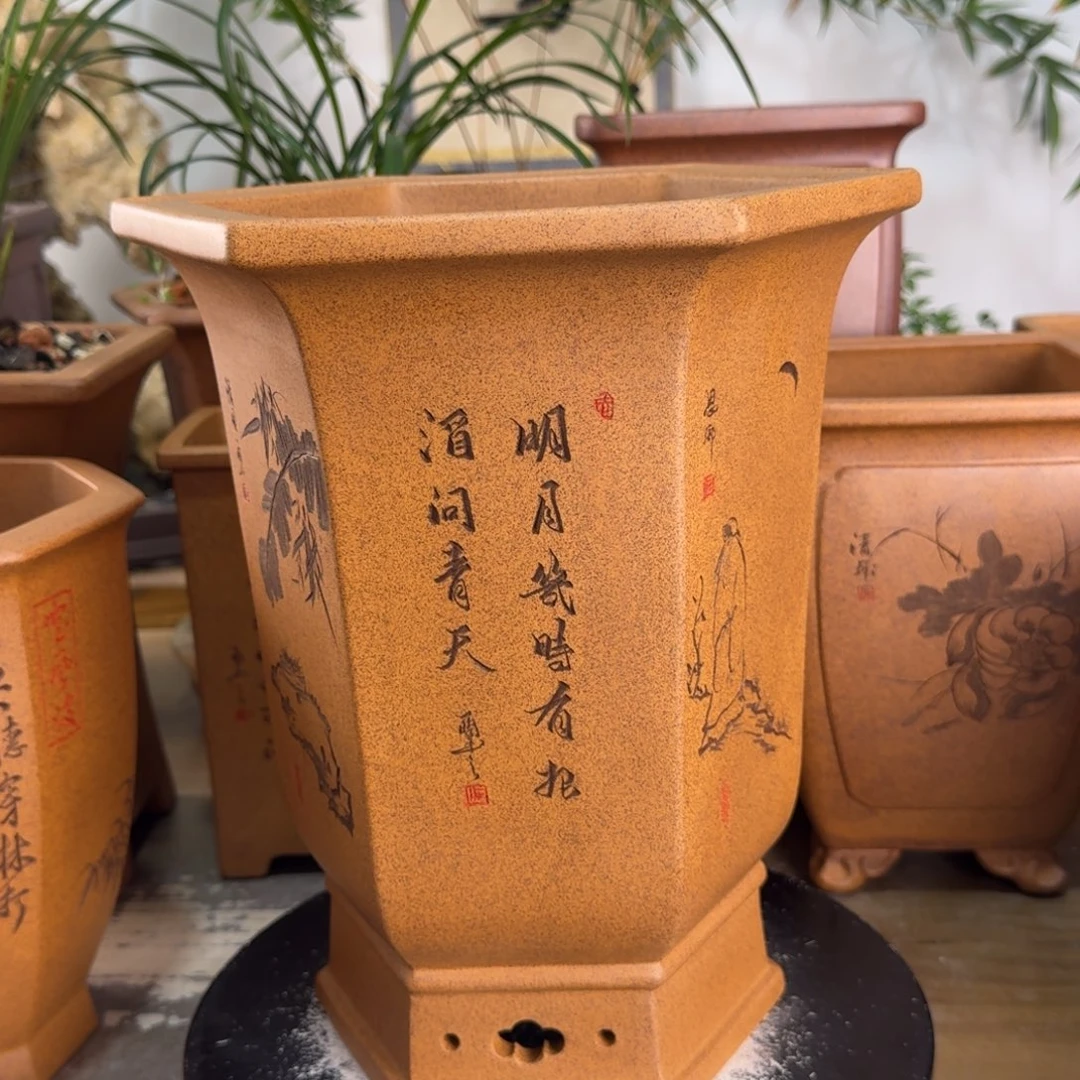 无***为花盆紫砂紫砂花盆