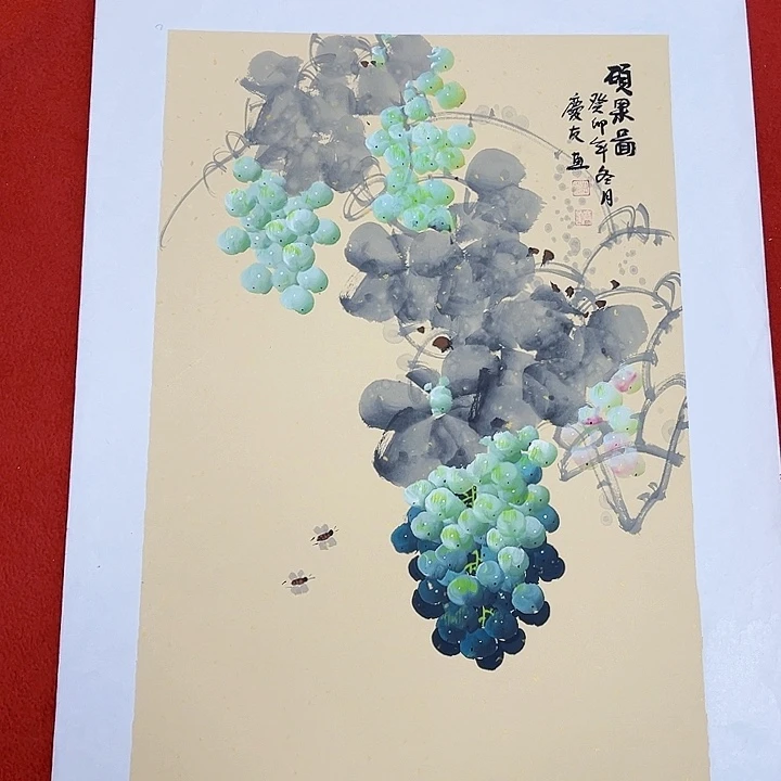 国画手绘图的制作方法和