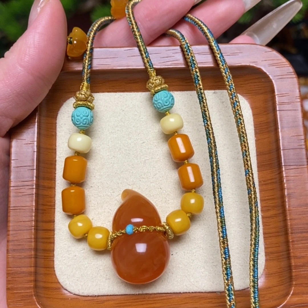 【闪购商品】蜜蜡颈饰未镶嵌项链