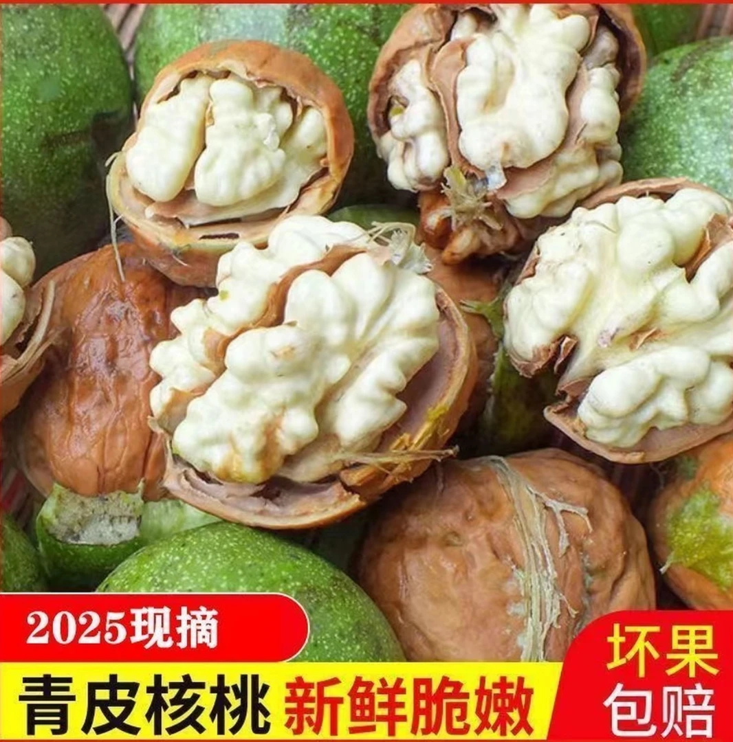 【顺丰包邮】云南现摘新鲜湿核桃老树湿核桃去皮生核桃生核桃核
