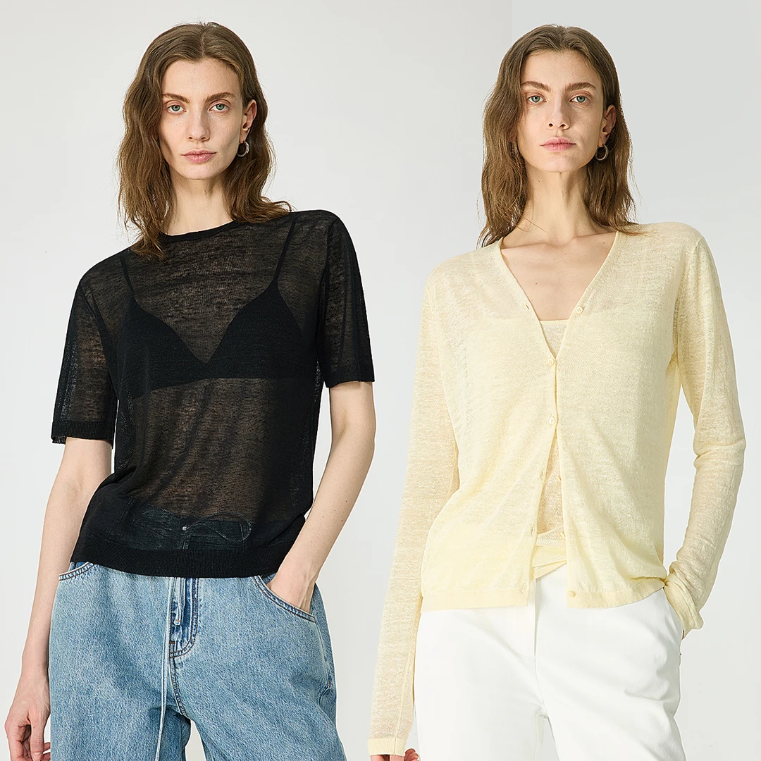 KEIGAN/开间开衫蕾丝短款时尚百搭夏季镂空薄款宽松蕾丝短款时尚