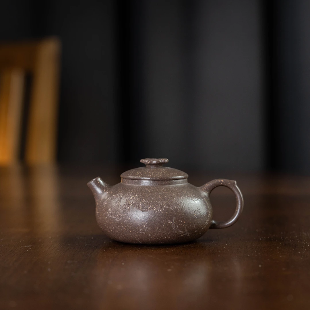 珽珽茶器 自在 紫段共生150cc家用紫砂壶tt1