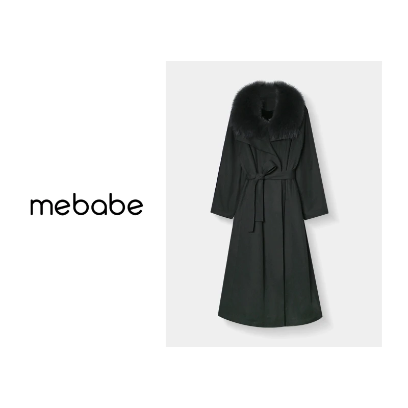 【万万】【爱丁堡冬日】真狐狸毛领派克服女2025大衣24DK6036