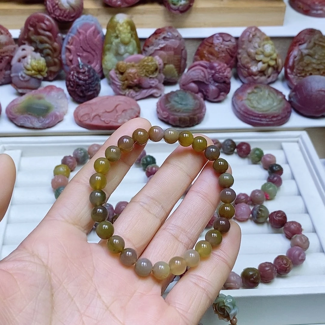 玛瑙/玉髓盐源玛瑙手串未镶嵌