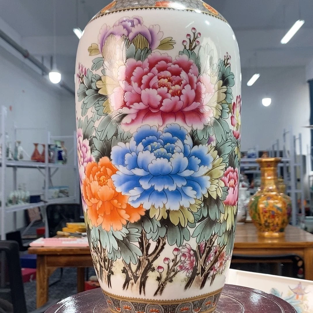 摆件景德镇陶瓷花瓶摆件