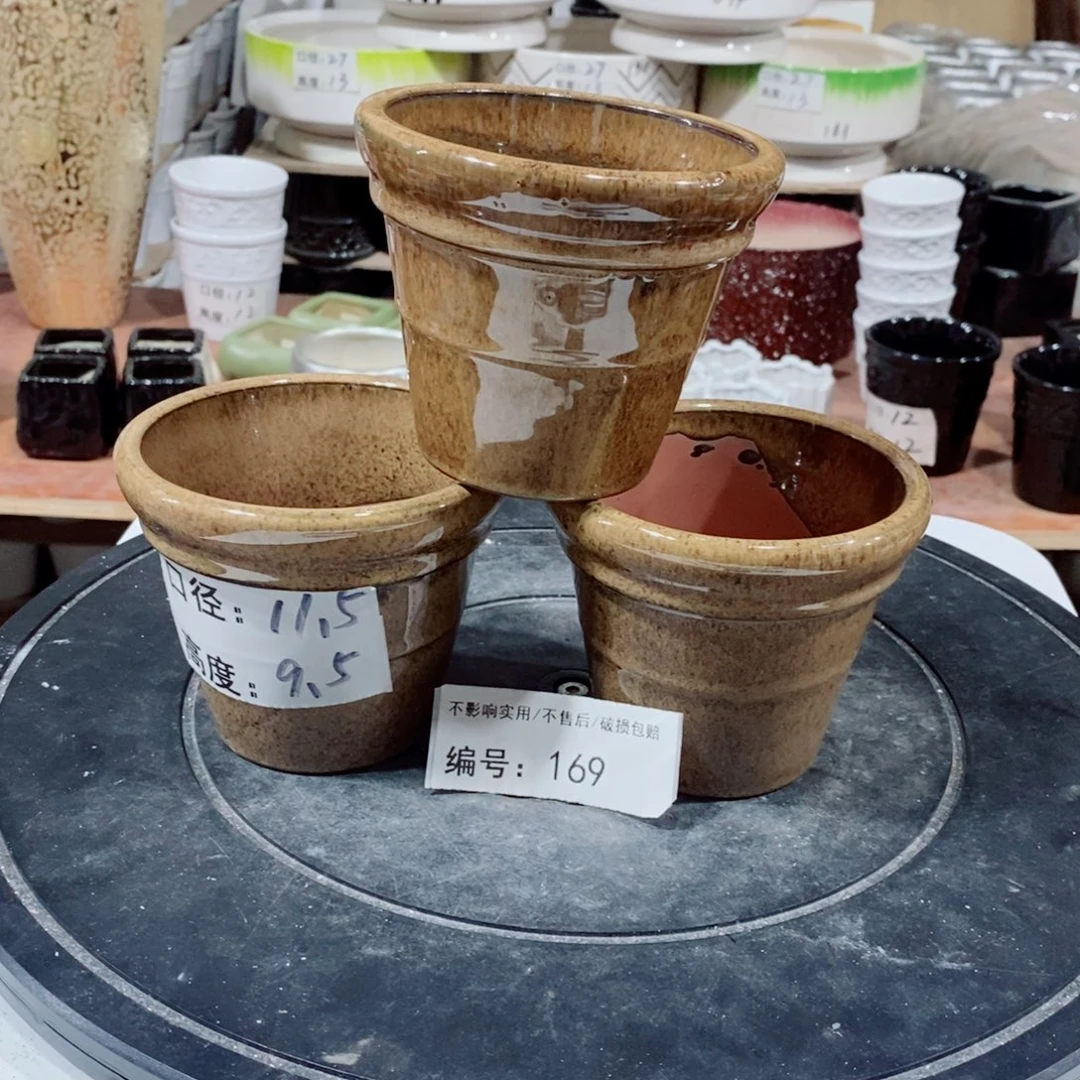 微瑕花盆-169-口11.5×9.5-3个