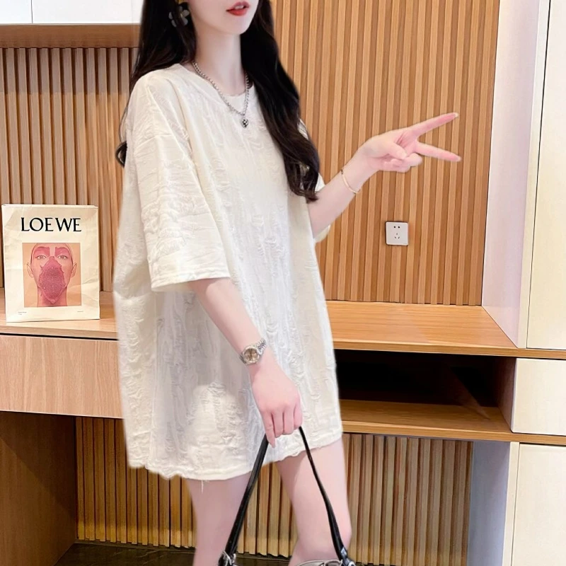 夏季港味chic半袖体恤上衣女短袖宽松显瘦超好看今年流行夏季穿搭