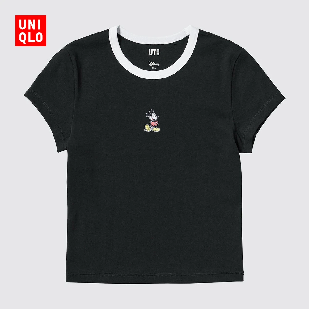 优衣库女装UT MAGIC FOR ALL ICONS印花短袖T恤短款辣妹风477499