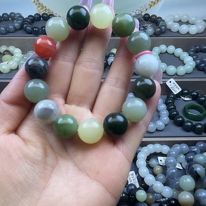 和田玉未镶嵌手链