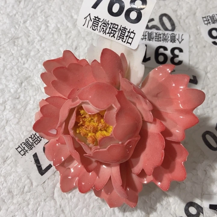 摆件手工制作陶瓷花