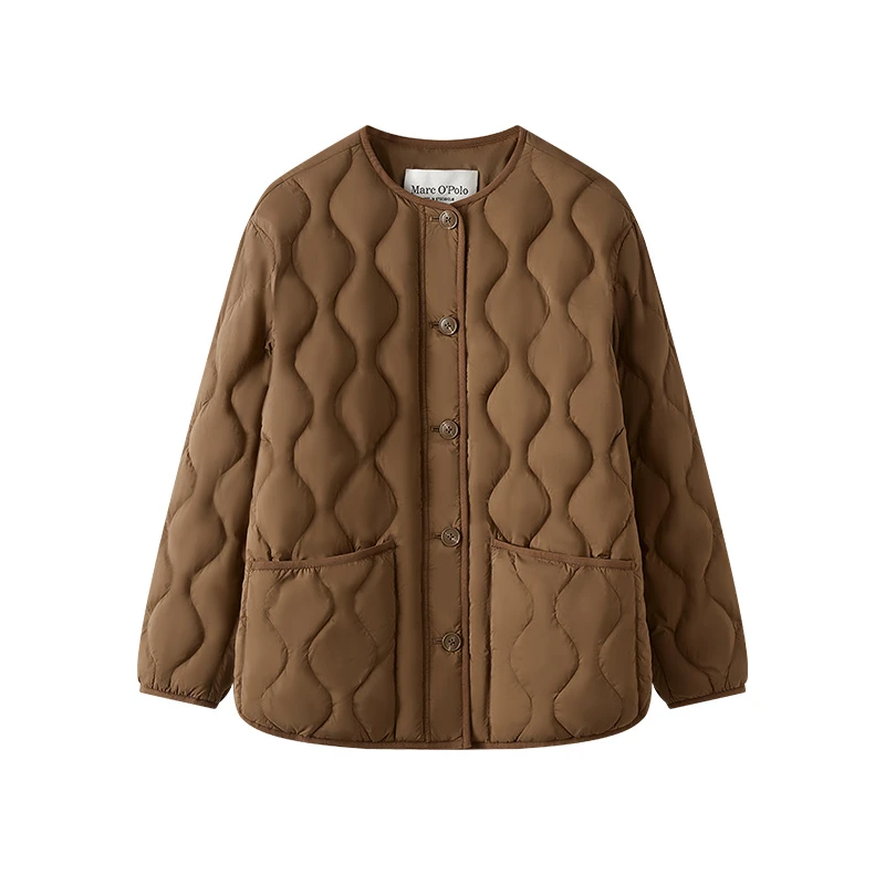 【星线好物严选】蒋梦婕同款秋冬休闲复古圆领葫芦纹百搭文艺羽绒服