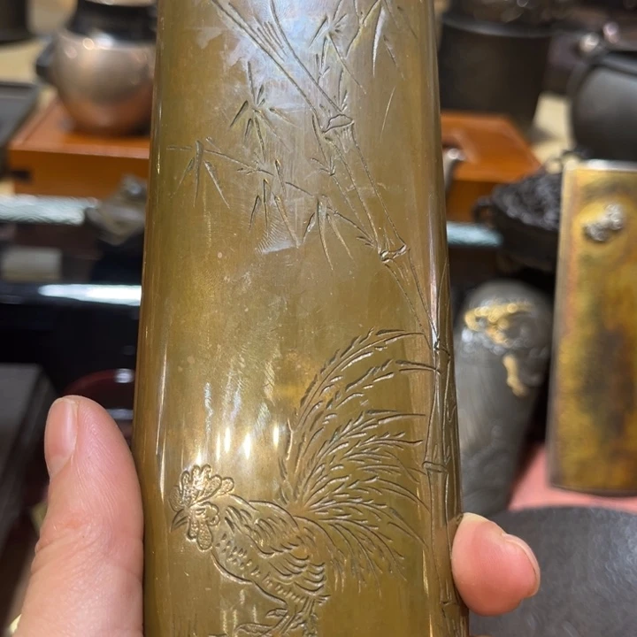 铜中古工艺品摆件