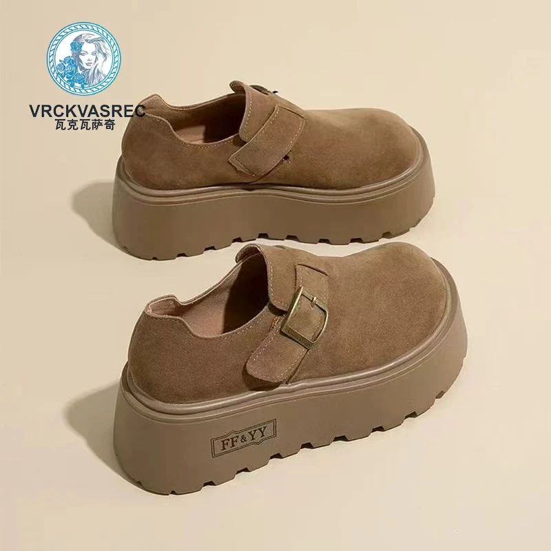 VRCKVASREC瓦克瓦萨奇7CM增高休闲勃肯鞋女2025年秋季新款女鞋