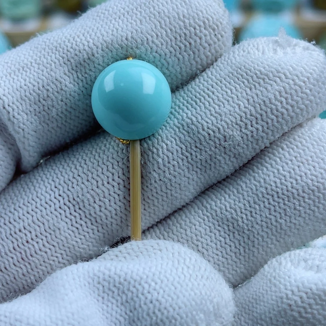 绿松石未镶嵌珠宝奇石13mm