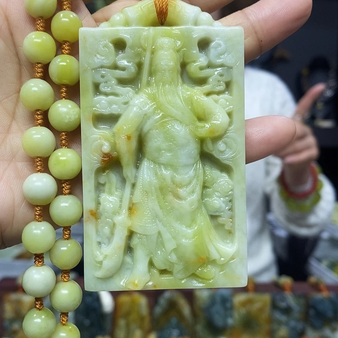 未镶嵌岫玉挂件吊坠项链