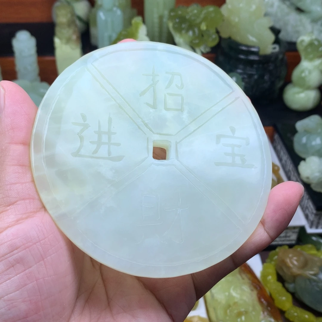 岫玉手把件未镶嵌澜****化