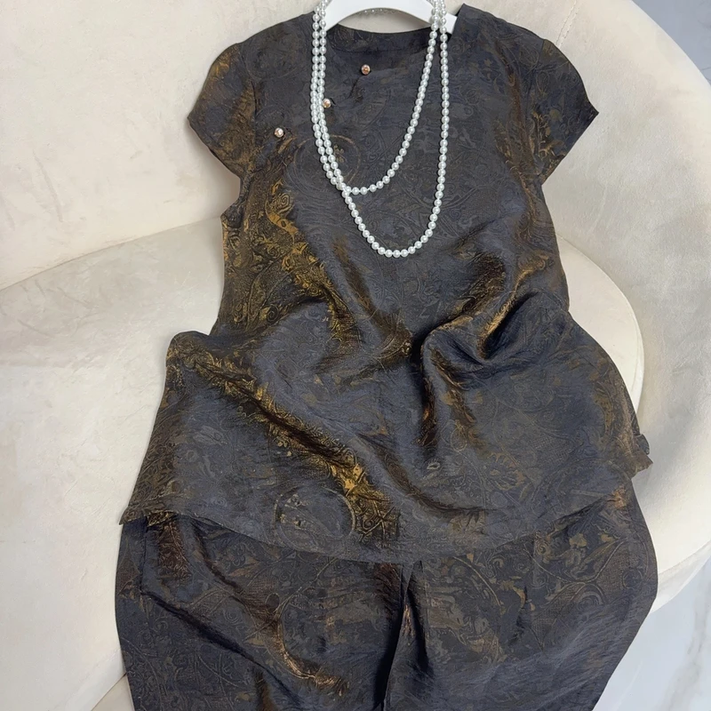 1-6款新中式浮光锦上衣裤子【素罗纱裳】