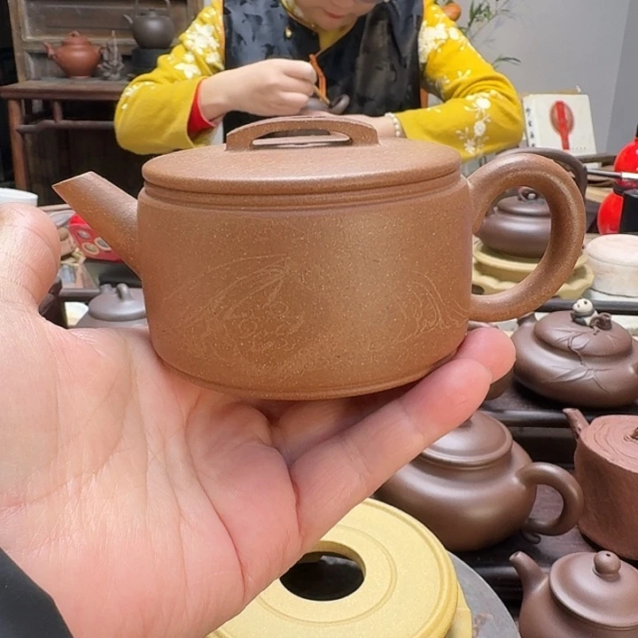 段泥茶壶精工半手制作汉瓦（170 c C）微次