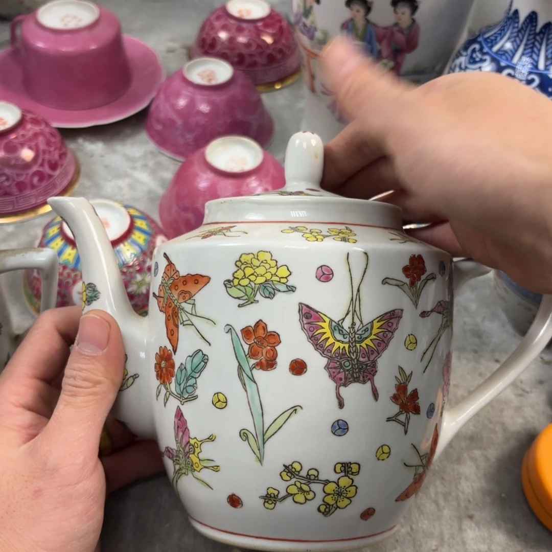 蝶恋花端把壶全品