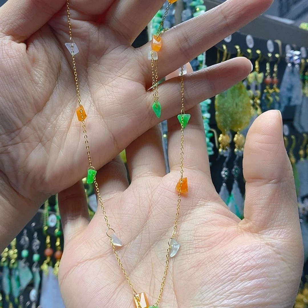 颈饰未镶嵌翡翠翡翠