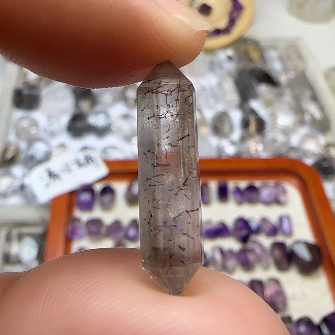 未镶嵌水晶珠宝半成品超七双尖随形