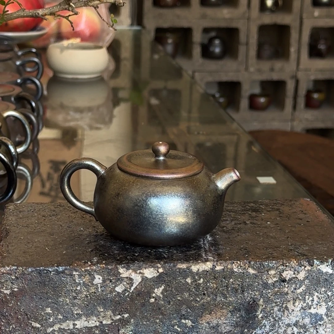 建水紫陶紫泥柴烧茶具微瑕