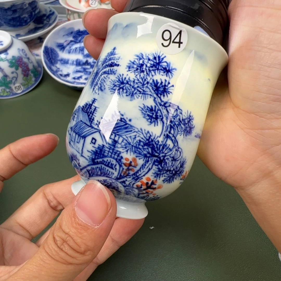 陶瓷景德镇纯手工纯手绘茶具木木94