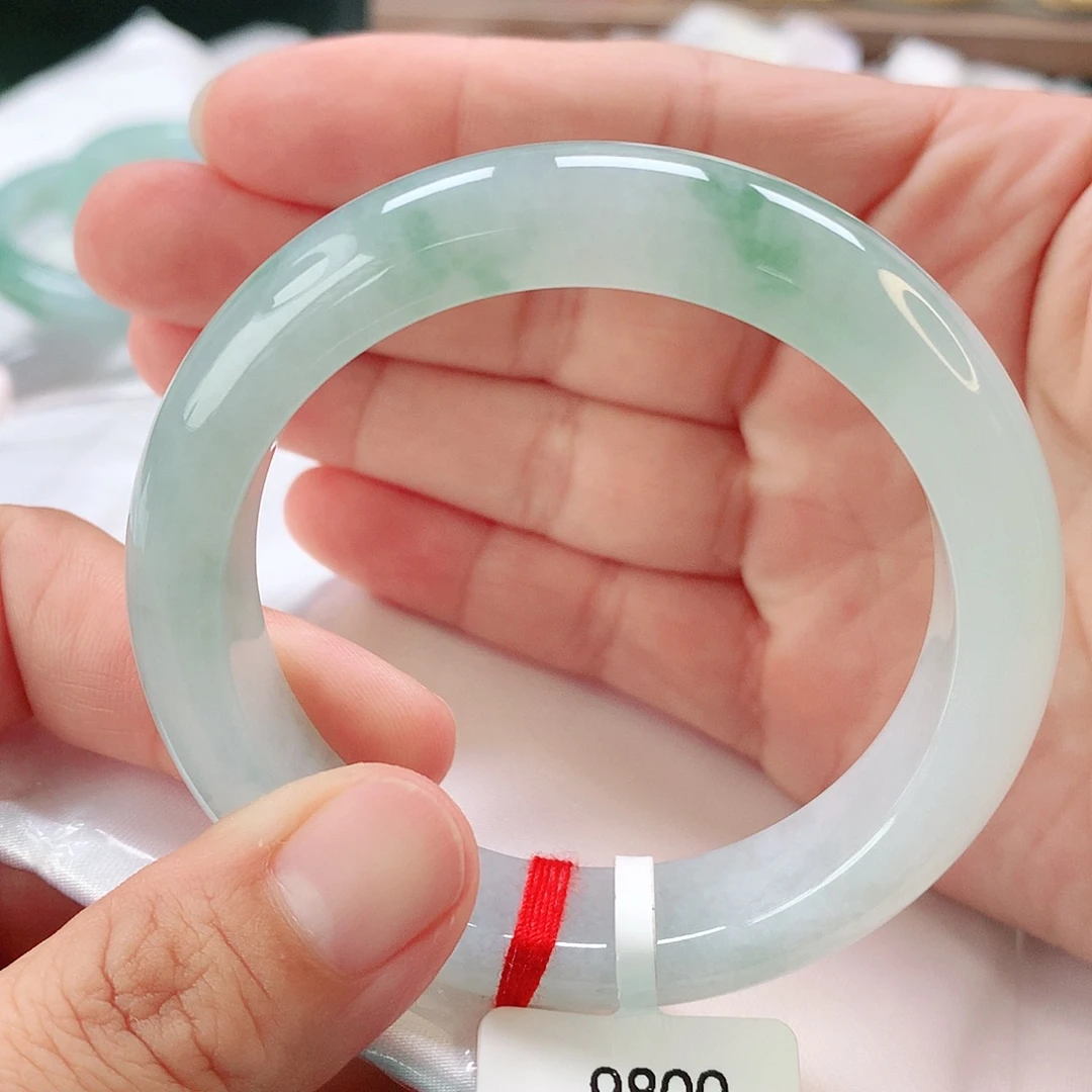 翡翠未镶嵌手镯52正