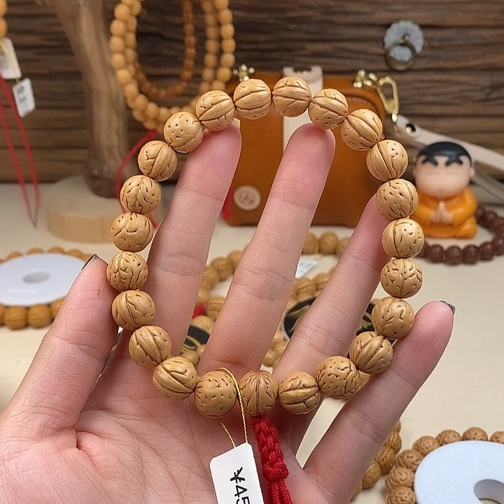 手串桃核混元珠12.5 抛光