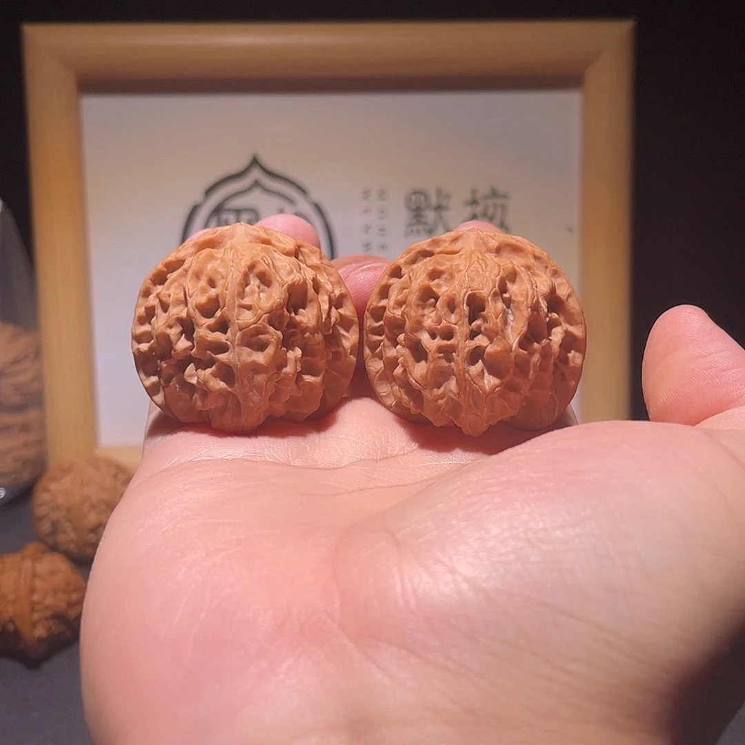 宏***～把件文玩核桃39全品苹果园