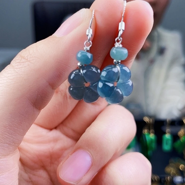 翡翠耳饰未镶嵌饰品