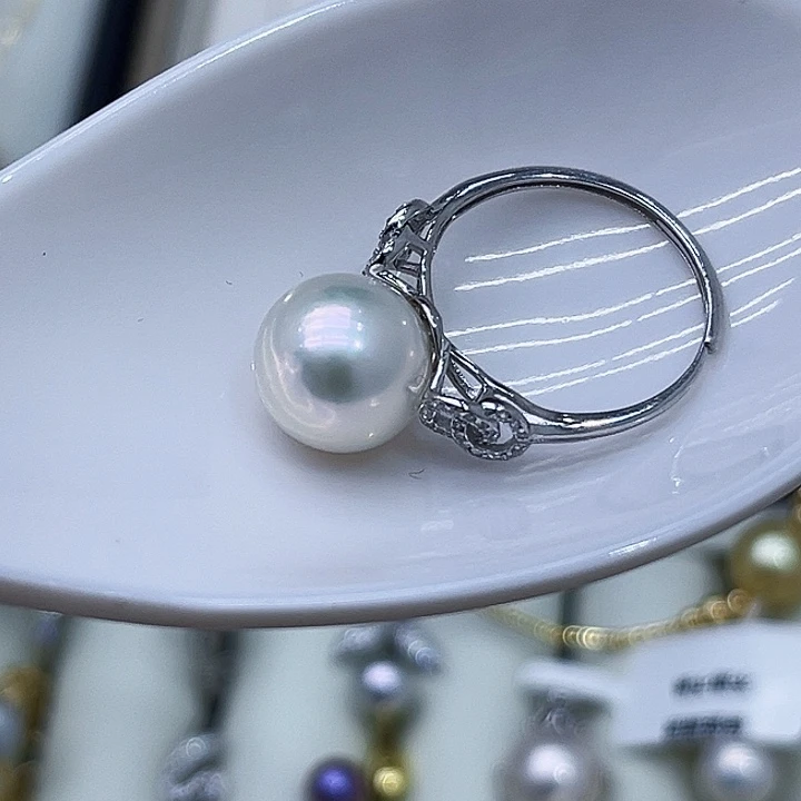 淡水珍珠颈饰银S925镶嵌