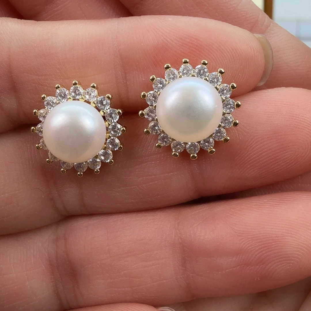 耳饰未镶嵌淡水珍珠