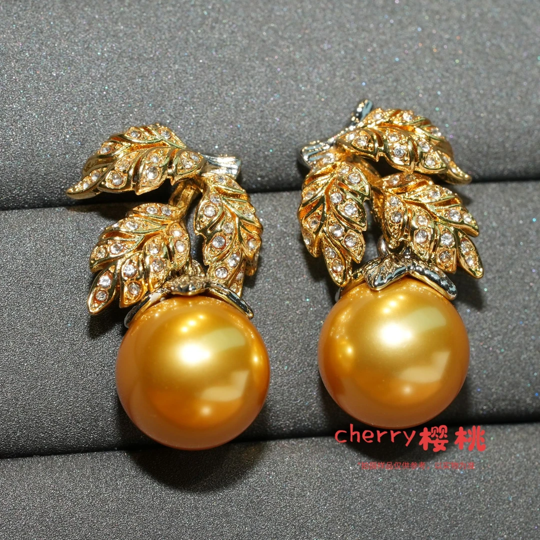 铜合金仿珍珠耳饰 中古耳饰高级感小众独特复古胸针A3-16-7
