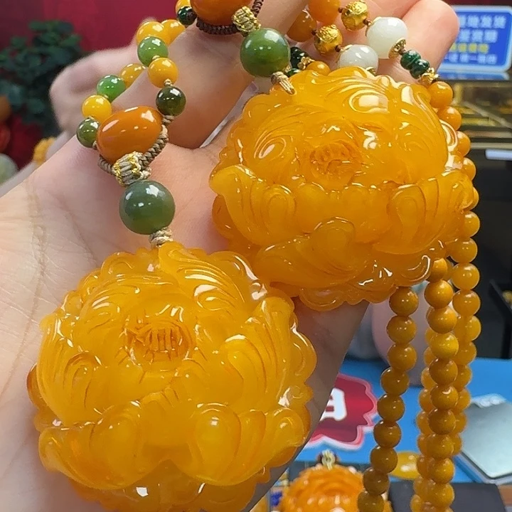 未镶嵌吊坠(赠链)琥珀多样性发其一